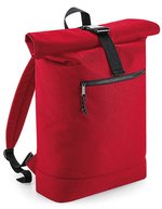 Recycelter Rolltop-Rucksack – Classic Red
