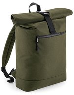 Recycelter Rolltop-Rucksack – Military Green