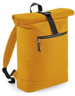 Recycelter Rolltop-Rucksack – Mustard
