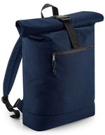 Recycelter Rolltop-Rucksack – Navy