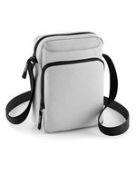 BagBase Crossbody-Tasche aus 600D-Polyester – Light Grey