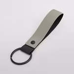 BagBase Matt PU Keychain made of Recycled Polyester, Black 18 x 3 cm, BG324 – image 2