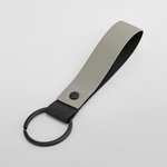 BagBase Matte PU Key Ring from Recycled Polyester, Nude Pink 18 x 3 cm, BG324 – Bild 1