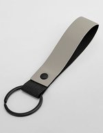 BagBase Matte PU Key Ring from Recycled Polyester, Nude Pink 18 x 3 cm, BG324 – Clay