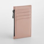 BagBase Matte PU Kartenhalter mit Reißverschluss, Black 13 x 7 cm, BG326 – Bild 3