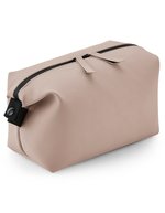 BagBase Wasserabweisende PU Accessory Pouch, Black 20 x 10 x 12 cm, BG330 – Nude Rosa