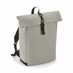 BagBase Matte PU Roll-Top Laptop-Rucksack, Black 28 x 43 x 13 cm, BG335 – image 3