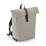 BagBase Matte PU Roll-Top Laptop-Rucksack, Black 28 x 43 x 13 cm, BG335 – Bild 3