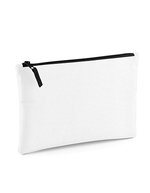 BagBase Grab Pouch aus 600D Polyester, Black 28 x 19 cm, BG38 – Blanc/Noir
