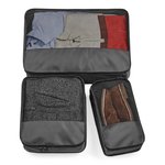 BagBase Black Packing Cube Set from Polyester, Black -, BG459 – Bild 1
