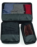BagBase Schwarzes Packing Cube Set aus Polyester – Black