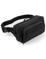 BagBase Hüfttasche mit Kopfhörerausgang und Organizer – Black