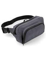 BagBase Hüfttasche mit Kopfhörerausgang und Organizer – Graphite Grey