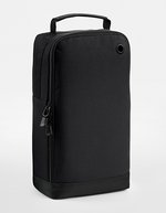 BagBase Athleisure Sporttasche mit Belüftungsöse – Black/Black