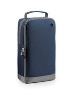 BagBase Athleisure Sporttasche mit Belüftungsöse, Grey Marl 19 x 35 x 12 cm, BG540 – Blu navy francese