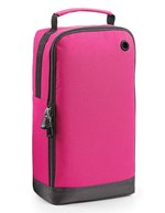 BagBase Athleisure Sporttasche mit Belüftungsöse, Grey Marl 19 x 35 x 12 cm, BG540 – Fucsia