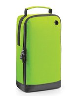 BagBase Athleisure Sporttasche mit Belüftungsöse, Grey Marl 19 x 35 x 12 cm, BG540 – Verde lime