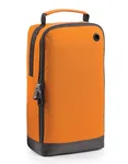 BagBase Athleisure Sporttasche mit Belüftungsöse, Grey Marl 19 x 35 x 12 cm, BG540 – Orange