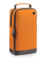 BagBase Athleisure Sporttasche mit Belüftungsöse, Grey Marl 19 x 35 x 12 cm, BG540 – Arancione
