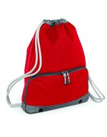 BagBase Wasserdichter Athleisure Gymsac mit Fächern – Classic Red