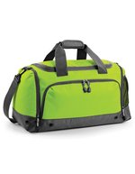 BagBase Athleisure Holdall mit Schuh-Tunnel, Black 54 x 29 x 26 cm, BG544 – Lime Green
