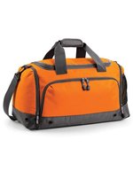 BagBase Athleisure Holdall mit Schuh-Tunnel, Black 54 x 29 x 26 cm, BG544 – Orange