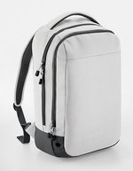 BagBase Athleisure Rucksack mit Organizer und Belüftung, Black/Black 30 x 50 x 18 cm, BG545 – Ghiaccio Grigio