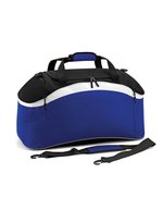 BagBase Teamwear Holdall mit reflektierender Paspelierung, Black/Classic Red 64 x 35 x 31 cm, BG572 – Bright Royal/Black/White