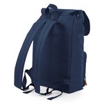 BagBase Vintage Laptop Rucksack mit Kordelzug, Black 30 x 46 x 17 cm, BG613 – Bild 4