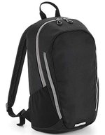 BagBase Urbaner Rucksack mit reflektierenden Akzenten, Black/Light Grey 31 x 48 x 19 cm, BG615 – Bild 1