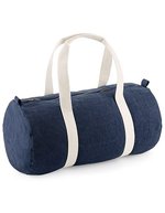 BagBase Denim Barrel Bag mit Reißverschluss, Denim Blue 50 x 20 x 25 cm, BG646 – Bild 2