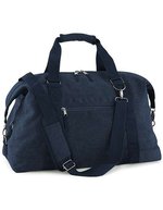 BagBase Vintage Canvas Weekender mit Reißverschluss, Vintage Black 51 x 33 x 24 cm, BG650 – Vintage Oxford Marine