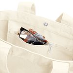 BagBase Canvas Day Bag mit Innentasche, Black 38 x 40 x 14 cm, BG673 – Bild 4