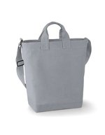 BagBase Canvas Day Bag mit Innentasche, Black 38 x 40 x 14 cm, BG673 – Light Grey