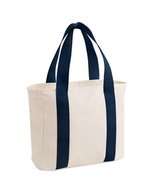 Edit canvas tote – Natural/Navy