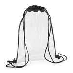 BagBase Transparent Gym Sack TPU Material, Clear/Black 33 x 45 cm, BG7 – Bild 3