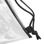 BagBase Transparent Gym Sack TPU Material, Clear/Black 33 x 45 cm, BG7 – Bild 4