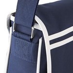 BagBase Retro Messenger Tasche 12L Polyester, Black/White 40 x 30 x 10 cm, BG71 – Bild 4