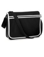 BagBase Retro Messenger Tasche 12L Polyester – Black/White
