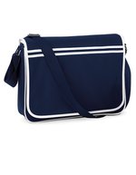 BagBase Retro Messenger Tasche 12L Polyester – French Navy/White
