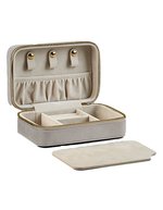 Velvet Travel Jewellery Box – Moonstone