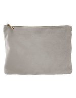 Velours Accessoire-Tasche aus Recycling-Polyester – Moonstone