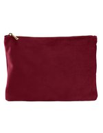 BagBase Velours Accessoire-Tasche aus Recycling-Polyester, Moonstone L (30 x 20 cm), BG715 – Rubino Rosso