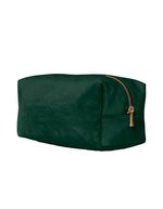 Velvet Toiletry/Accessory Case – Dark Emerald