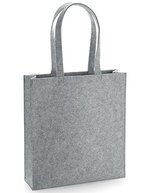 BagBase Filz Tasche mit abreißbarem Label, Charcoal Melange 37 x 41 x 11.5 cm, BG723 – Grey Melange