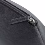 BagBase Felt Bag with Zip and Label, Charcoal Melange S (16 x 12,5 x 6 cm), BG724 – image 5