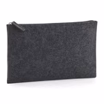 BagBase Filz Accessory Pouch mit Reißverschluss, Charcoal Melange 26 x 17 cm, BG725 – Bild 2