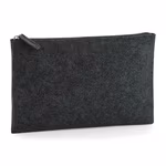 BagBase Filz Accessory Pouch mit Reißverschluss, Charcoal Melange 26 x 17 cm, BG725 – Bild 3