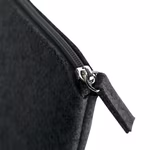 BagBase Filz Accessory Pouch mit Reißverschluss, Charcoal Melange 26 x 17 cm, BG725 – Bild 4