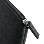 BagBase Filz Accessory Pouch mit Reißverschluss, Charcoal Melange 26 x 17 cm, BG725 – Bild 4